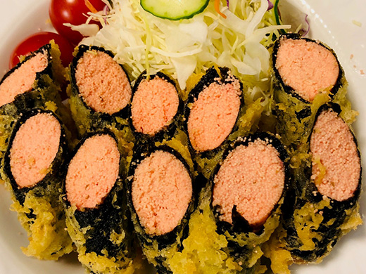 海苔と明太子の天ぷら