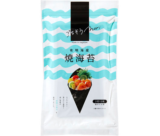 ごちそうNORI 有明海産一番摘み焼のり　2切12枚